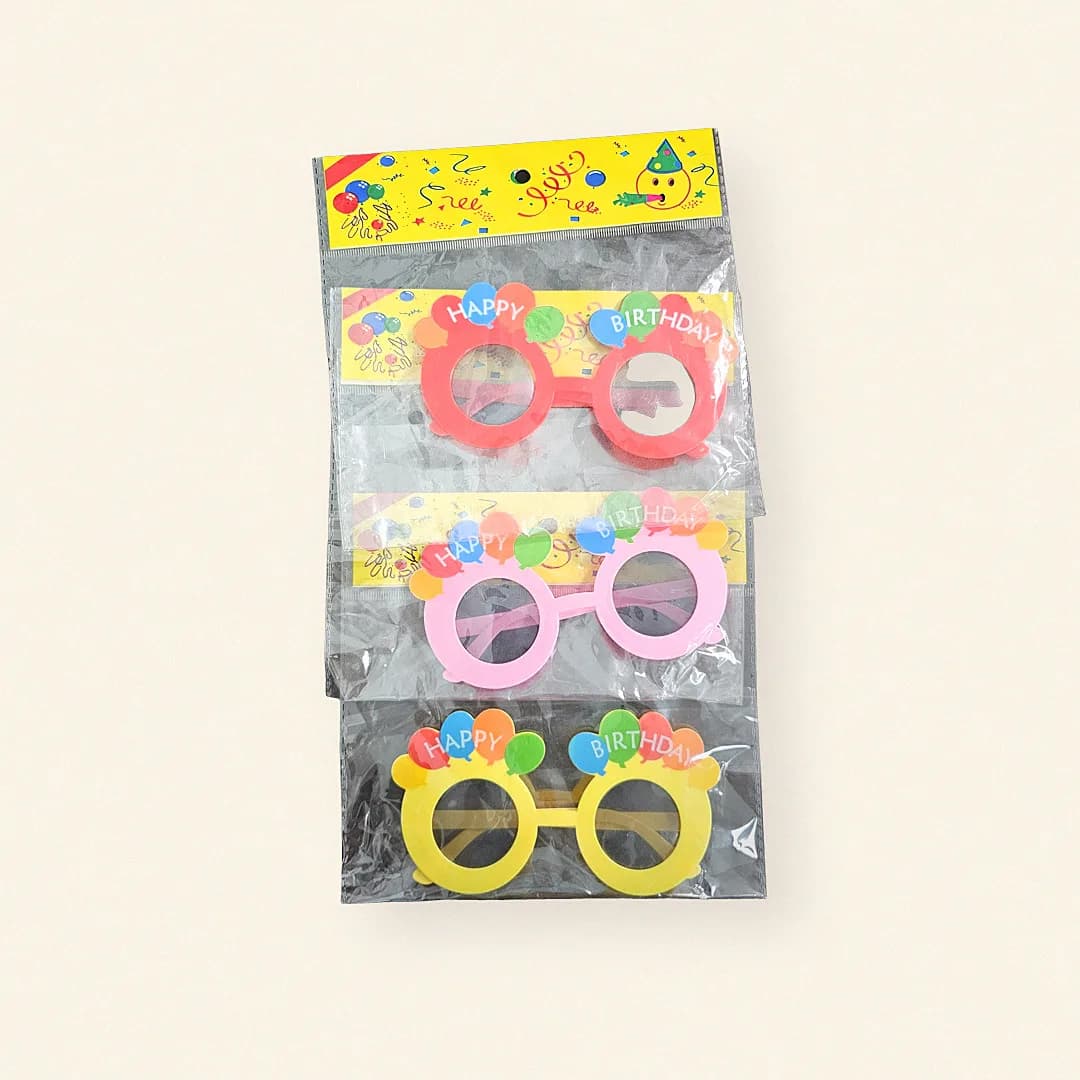 Lentes de cumpleaños